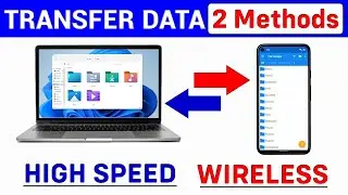 How to Transfer Files From Mobile To Laptop Without Data Cable | Share Files From Mobile To Laptop