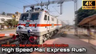 High Speed Mail Express Back to Back at Flat 130 Kmph 🔥| Howrah - Barddhaman Chord Line |