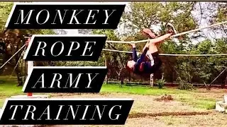 Monkey rope army training💪💪