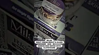 MILAU PROFESSIONAL KOREAN GLASS RICE WATER NIGHT CREAM AVILABLE