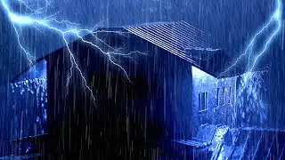 Lluvia Torrencial Y Truenos Bajo Techo De Hojalata - Relájate Y Disfruta Un Sueño Reparador