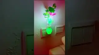 Color Changing Flower Pot Led Dream Night Lamp with Sensor for Home Bed House Decoration#shorts