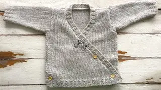 Baby Kimono (Cardigan, Jacket) knitting pattern - Part 2 - So Woolly