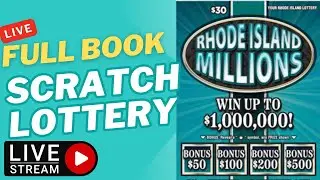 ‼️LIVE LOTTERY‼️FULL BOOK $30 SCRATCH TICKETS