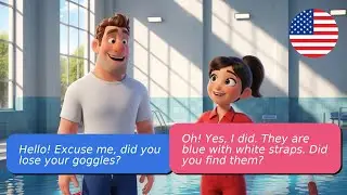In the pool|Conversations in English for Speaking Practice | History in English for Beginners