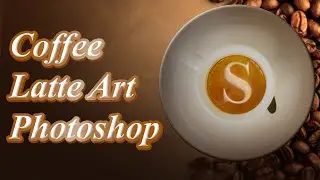 How to create latte art whith Photoshop?! Create Coffee art in Photoshop #photoshop_tutorials