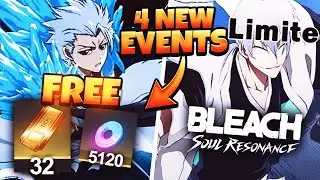 *NEW* TOSHIRO EVENTS' REWARDS BUFFED & FREE 32 LIMITED PULLS! AMAZING!! | Bleach Soul Resonance