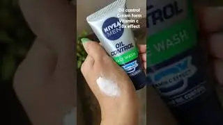 Best vitamin c face wash for men under Rs 100 ( Nivea men ) oil control #trending #shorts #skincare