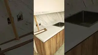 Kitchen Slap With Luxury Marble!🍔🍔🍔🍔 #homedecor #marbledecor