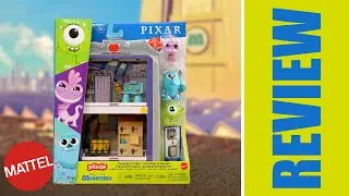 NEW FOR 2022! Mattel Pixar Minis Stackable Stories Sets | Monsters, Inc. Scare Floor | MY REVIEW