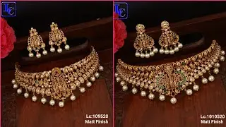 matte finish choker sets / bridal choker designs / whatsapp 9502099458
