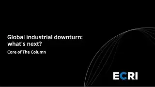 Global industrial downturn: what's next