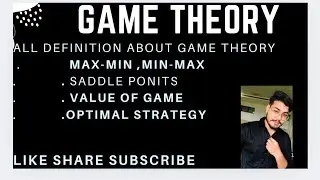 Lec-14) Game  theory|liner programming|for bsc msc mathematics|operation research 