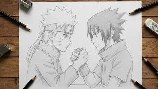 How to Draw Naruto Uzumaki and Sasuke Uchiha (Step-by-Step for Beginners) &ndash; Easy Anime Tutorial