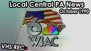 Local Central PA News WJAC | October 1990 W/Commercials (Partial REC.)
