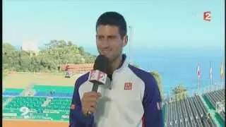 Interview de Novak Djokovic - Stade 2.