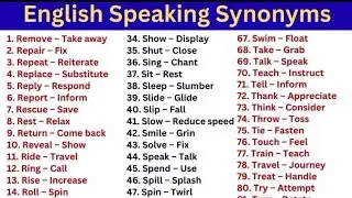 Synonyms|competitive exams|competitive English|spoken English|English vocabulary|English grammar||