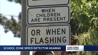 School zone speed detector hearing