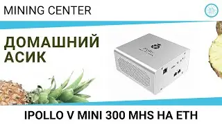 Асик для квартиры. iPollo V MINI ETH 300 MHS и 500 грамм веса