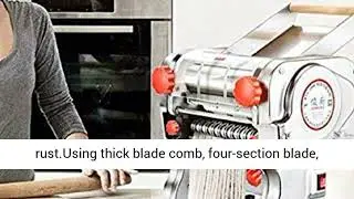 Stainless Steel Electric Noodle Making Pasta Maker Commercial Dough Roller Noodle Cutting Machine