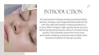 Permanent Makeup Products Checklist for Artists