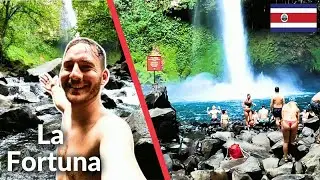 Swimming at La Fortuna Waterfall, Costa Rica | Travel Vlog