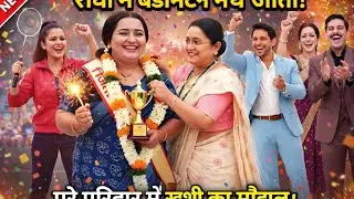  “बैडमिंटन मैच जीतते ही बदली राध्या की किस्मत 😱 | पूरा परिवार खुश” 