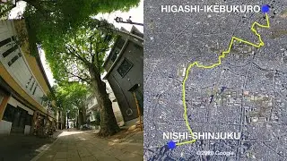 Ride in Tokyo | East Ikebukuro to West Shinjuku | Higashi-Ikebukuro to Nishi-Shinjuku