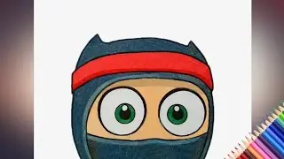 How to Draw Clumsy Ninja Logo