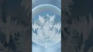 Oddly Satisfying ASMR Relaxing Music Bubble Transforming Into Ice Short Ai Video #viral #shorts #ai