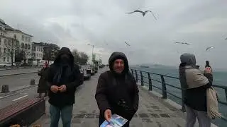 Istanbul Bosporus, Rainy  Walk  ☔🌆