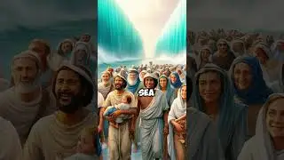 The Parting of the Red Sea 🌊: A Miracle of Deliverance #jesus #biblewisdom#motivation # bible #angel