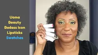 Uoma Beauty Badass Icon Lipstick Swatches | Dark Skin