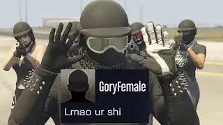 I Got Surrounded By 4 TRYHARDS AT AIRPORT GTA 5 Online