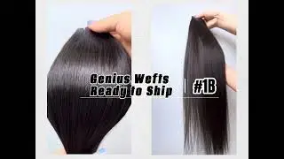 Cuticle Intact Remy Hair Genius Wefts Double Drawn Ready to Ship