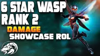 Wasp 6 Star Rank 2 Damage Showcase Marvel Contest of Champions