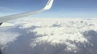 Alps From the Plane Window - #alps #aeroplanevideos #mountains #snowmountain #windowviews