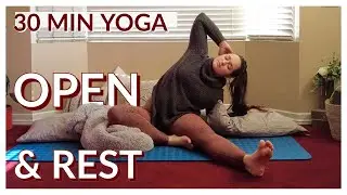Yoga to Open and Rest - 30 Min Slow Bedtime Yoga Routine | The Month of Rest