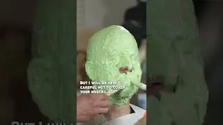 Creating a face mold is pure horror 😱