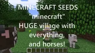 HUGE village with EVERYTHING and HORSES! 1.10.2 seed.