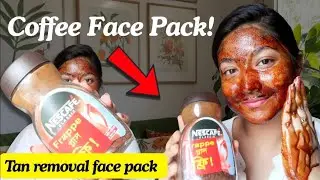 Coffee face pack tan removal home remedies|How to glowing skin at home