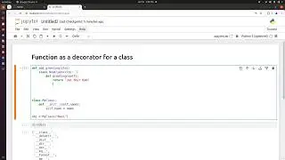 Using Functions as Decorators for Classes in Python