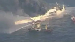 200 Passengers Rescued From Burning Ferry  in Baltic Sea