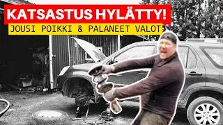 Katsastus hyl&auml;ttiin &ndash; Jousi poikki ja valot pimeen&auml;! | K&auml;ytt&ouml;autoremontti Suomitallissa