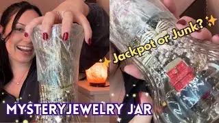 Thrift Store Mystery Jewelry Jar UNBOXING (Hidden Treasures Inside?)