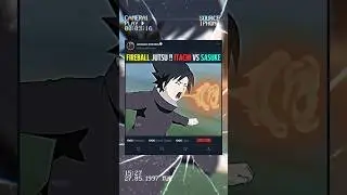 🔥 FIREBALL JUTSU !! ITACHI VS SASUKE ☠️ #fireball #jutsu #itachi #sasuke #narutoshippuden #anime