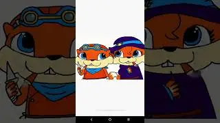 Hermanos Ardilla (Conker y Conkina) Miitopia Fanart/Squirrel Bros (Conker & Conkina) Miitopia Fanart