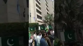 Stand with kashmires SNGPL Head office