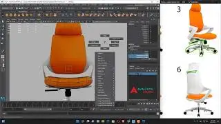 Timelapse AUtodesk MAya Modeling - Gaming Chair speedart