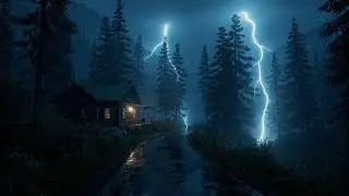 [No Ads] Inner Peace: Midnight Rain & Soft Thunder for De-stressing and Better Sleep.